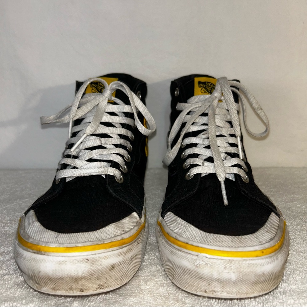 National Geographic x Vans Sk8-Hi - Unisex Men's 7/Women's 8.5 Black & Yellow - Picture 3 of 15
